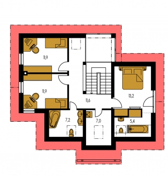 Plan de sol du premier étage - PREMIER 153